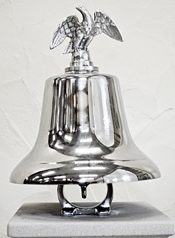 New Chromed fire truck bell with Finial