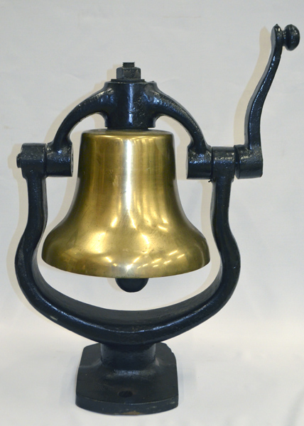 12inch  Brass narrow gauge steam locomotive bell. Short stand $2,350